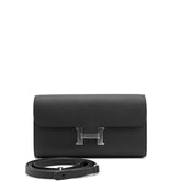 HERMES Epsom Constance Wallet To Go Black